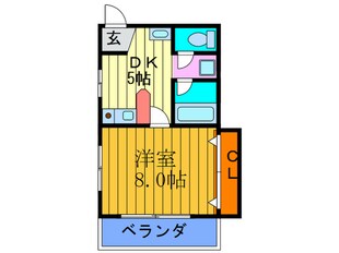 モントロ－ズ　フタバの物件間取画像